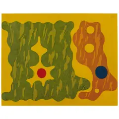Thomas Nozkowski, Untitled, 1992, Woodcut in colors on wove paper