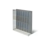 Jesús Rafael Soto, Tez Azules y Negras, from Síntesis Series, 1979, Screenprint in colors on acrylic panels with metal rods