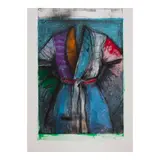 Jim Dine, The Robe in France (D'Oench/Feinberg 184), 1985, Lithograph in colors with etching, power-tool drypoint and hand-coloring in acrylic on wove paper