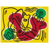 Keith Haring, International Volunteer Day (Littmann p. 93), 1988, Lithograph in colors on wove paper