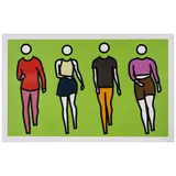 Julian Opie, Dance 2, from Dance Synced, 2024, Screenprint in colors on Archival Museum Board