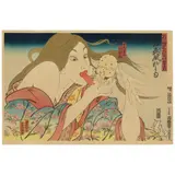 Masami Teraoka, 31 Flavors Invading Japan/Today's Special, 1980-82, Woodcut in colors with hand-coloring on Hosho paper