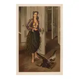 Dorothea Tanning, Birthday (Self Portrait at Age 30), c. 1970, Offset lithograph in colors on Arches paper