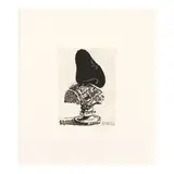 William Kentridge, Nose 25, from Nose, 2009, Drypoint, etching and sugarlift aquatint on wove paper