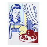 Roy Lichtenstein, Still Life with Portrait (Corlett 131), 1974, Lithograph and screenprint in colors on wove paper