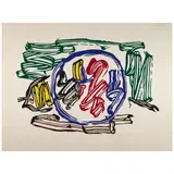 Roy Lichtenstein, Apple and Lemon, from Seven Apple Woodcuts (Corlett 193), 1983, Woodcut in colors on handmade Iwano Kizuki Hosho paper