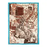 Frank Stella, Swan Engraving Framed II (Axsom 168), 1985, Relief and etching in colors on TGL handmade paper