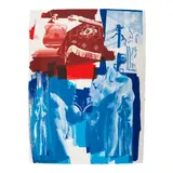 Robert Rauschenberg, Blues, from Illegal Tender L.A. (Gemini 1529), 1992, Lithograph in colors on Koller HMP paper