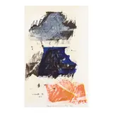 Robert Rauschenberg, Lion Rhyme, from Double Feature (Gemini 1586), 1993, Lithograph in colors on Somerset paper