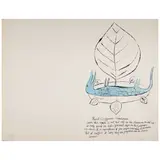 Andy Warhol, Roast Iguana Andulusian, from Wild Raspberries (Feldman & Schellmann IV.136A), 1959, Double-sided offset lithograph with hand-coloring on laid paper