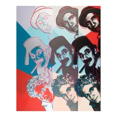 Andy Warhol, The Marx Brothers, from Ten Portraits of Jews of the Twentieth Century (Feldman & Schellmann II.232), 1980, Screenprint in colors on Lenox Museum Board