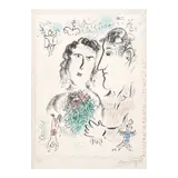 Marc Chagall, Fiançailles au Cirque (Mourlot 1016), 1983, Lithograph in colors on Arches paper