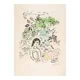 Marc Chagall, La Branche Verte (Mourlot 1033), 1984, Lithograph in colors on Arches paper