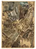 Karl Hermann Trinkaus, Stadt, 1927, Collage auf Papier