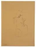 La coiffure by Pablo Picasso, 1906, Tuschfeder auf Papier, fest auf leichten Karton montiert, sold Nov 2012
