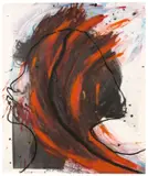 DAS ANDERE UFER by Arnulf Rainer, Tusche und Öl auf Fotopapier, sold Nov 2018