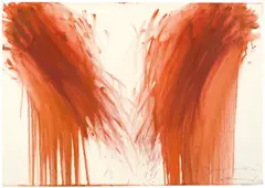 Fingermalerei by Arnulf Rainer, 1974, Öl auf Karton, sold Nov 2018