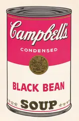 Andy Warhol, Campbell's Soup I (Black Bean), 1968, Serigrafie auf festem glatten Papier