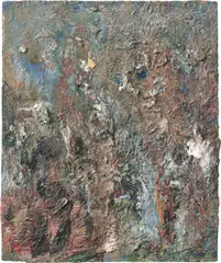Eugène Leroy, Giboulées, 1996, Öl auf Holz