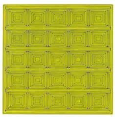 Yellow painting by Dan Walsh, 2007, Acryl auf Leinwand, sold Jul 2020