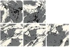 Schweizer Alpen I by Gerhard Richter, 1969, 5 Farbserigrafien, jeweils auf festem glatten Papier, sold Jun 2018