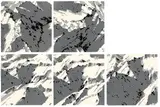 Gerhard Richter, Schweizer Alpen I, 1969, 5 Farbserigrafien, jeweils auf festem glatten Papier
