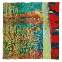 Miniature by Gerhard Richter, 1996, Öl auf Leinwand, auf weißen Karton aufgezogen, gerahmt, verglast, sold Dec 2016