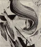 Karl Otto Götz, 9.X.1956, 1956, Mischtechnik auf Leinwand
