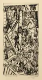 Max Beckmann, Tamerlan, 1923, Kaltnadel auf Bütten (Wasserzeichen: BSB [im Kreis])
