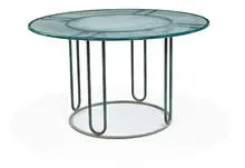 Dining table by Walter Lamb, c. 1950, Brown-Jordan Co, sold Mar 2015
