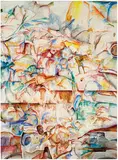 Kes Zapkus, White Study #22, 1961, Oil on paper mounted to canvas