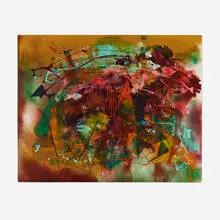 Untitled by Joseph Meierhans, oil on panel, sold Jul 2022