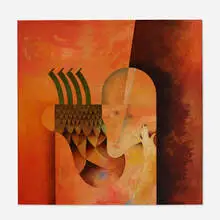 Federico Lopez Castro, Untitled, mixed media on panel