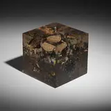 Arman, Untitled, acrylic, found objects (watch parts)