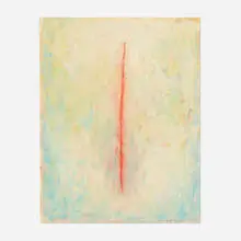 Untitled by Rex Ashlock, oil on paper, sold Jul 2022