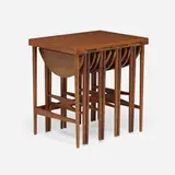 Bertha Schaefer, Nesting tables model 2112, set of four, c. 1950, walnut