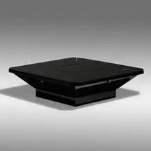 Fabrizio Cocchia, Coclea coffee table, 1971, laminate, chromed steel