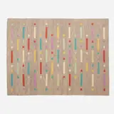 Contemporary, Flatweave carpet, hand-woven wool