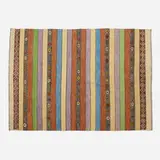 Contemporary, Flatweave carpet, hand-woven wool