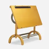 Wendy Evans Joseph, Drafting table, c. 1995, laminated birch, powder-coated steel, chrome-plated steel, wire