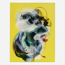 Jongwang Lee, Untitled, mixed media on panel