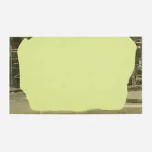 John Beech, Coated Drawing (Green/London), 2002, enamel and varnish on gelatin silver print