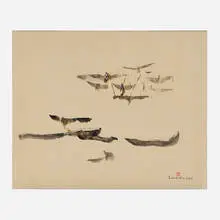 Tetsurō Sawada, Watercolor #11, 1959, watercolor on paper