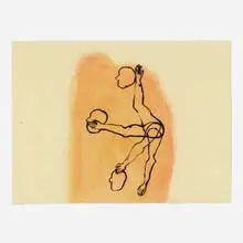 Win Knowlton, Untitled, 1992, watercolor and India ink on hand-made paper