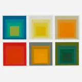 Josef Albers, Six works from Sidney Janis exhibition catalog