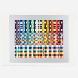 Thanksgiving by Yaacov Agam, 1980, screenprint in colors on Arches, sold Jul 2022