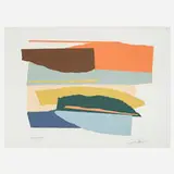 Larry Zox, Niagara Series I, 1973, screenprint in colors