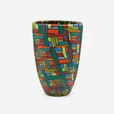 Giles Bettison, Vase, 1995, hand-blown and carved murrine