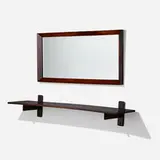 Sergio Rodrigues, Wall-hanging shelf and mirror