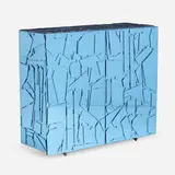 Scrigno cabinet, model SCN010 by Fernando and Humberto Campana, 2009, Colorflex (mirror methacrylate), lacquered wood, enameled steel, sold Jul 2022